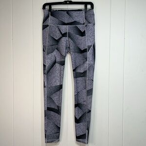 Under Armour Navy and White Geometric Leggings M